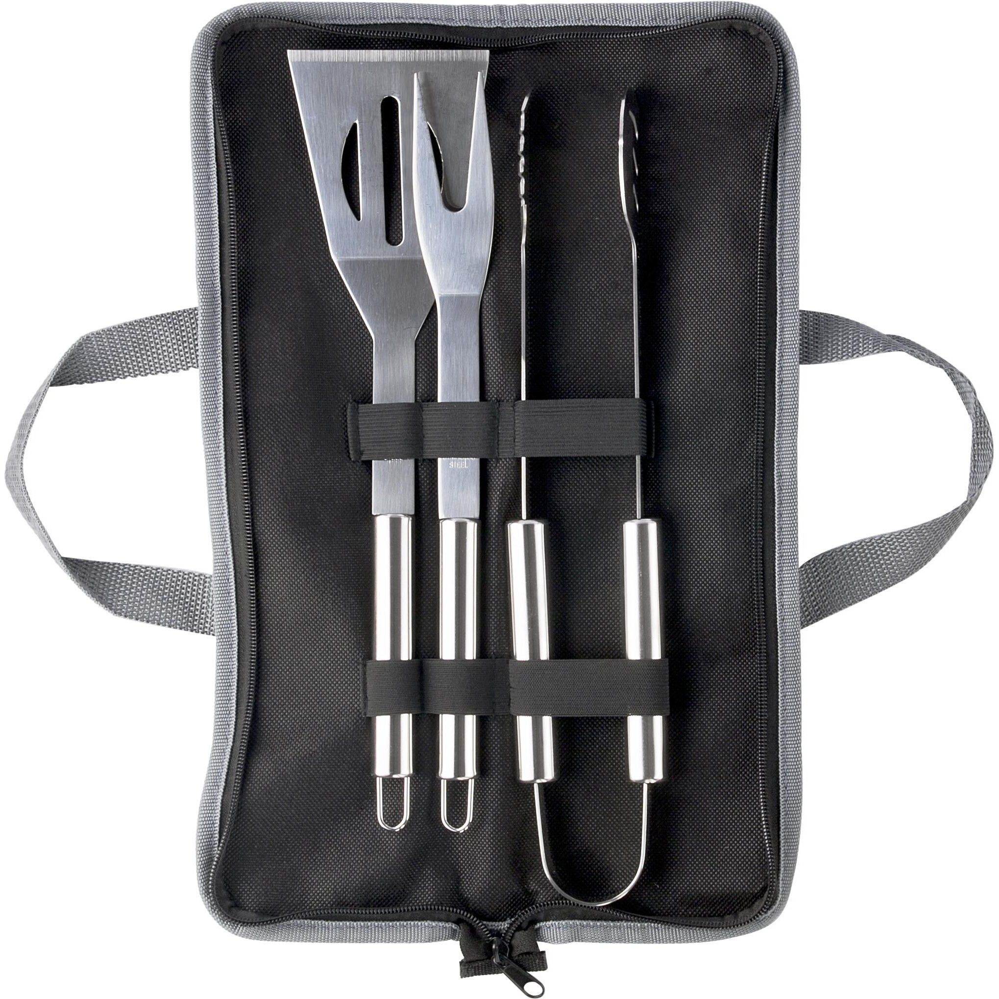 Grillset aus Edelstahl Priscilla - silber-111