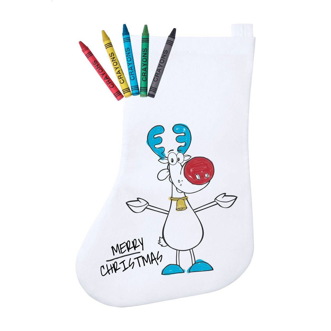 Plicom Weihnachtsstrumpf - weiß - rot-568