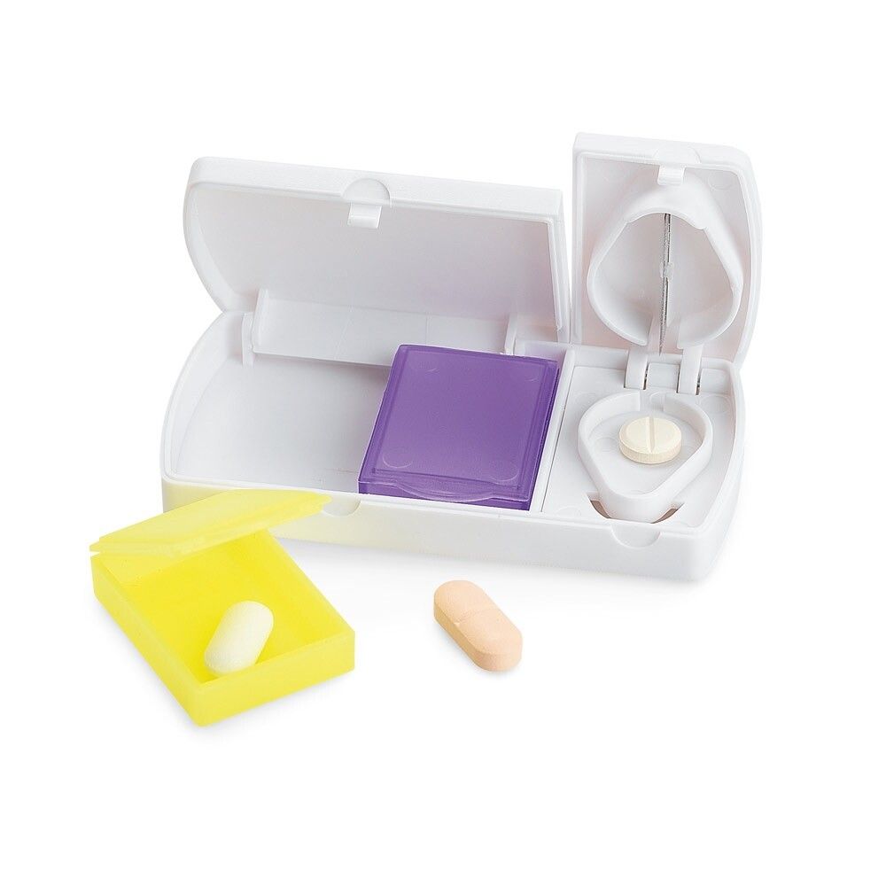 NERO Tablettenbox mit 2 Fächern - weiß-756