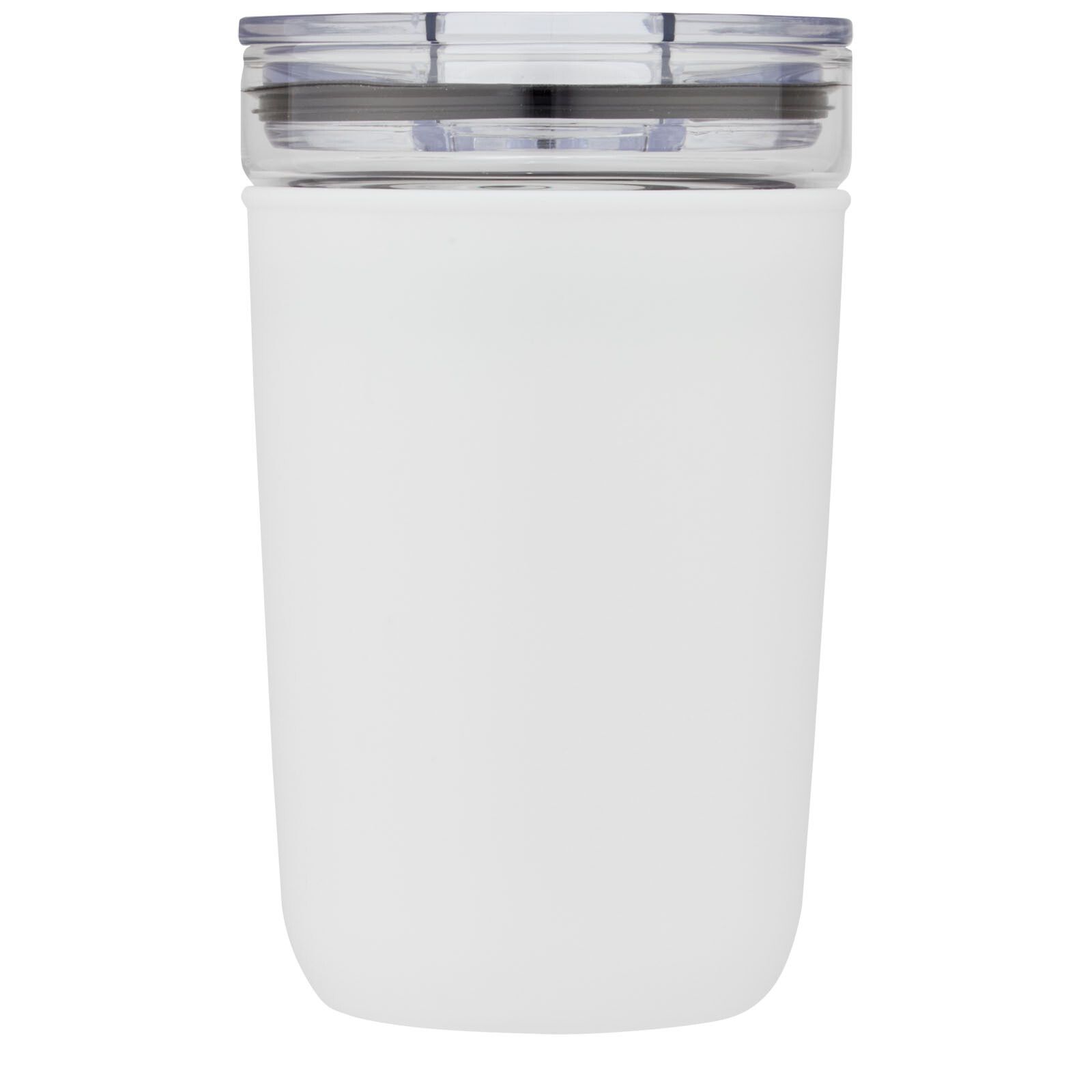 Bello 420 ml Glasbecher mit Außenwand aus recyceltem Kunststoff - weiss-534