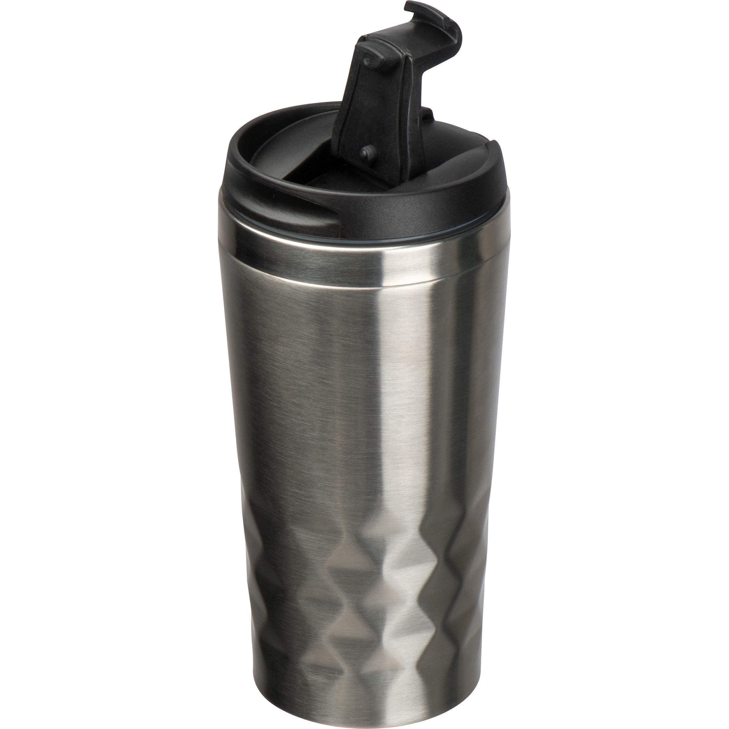 Trinkbecher mit Muster, 400ml - silbergrau-652