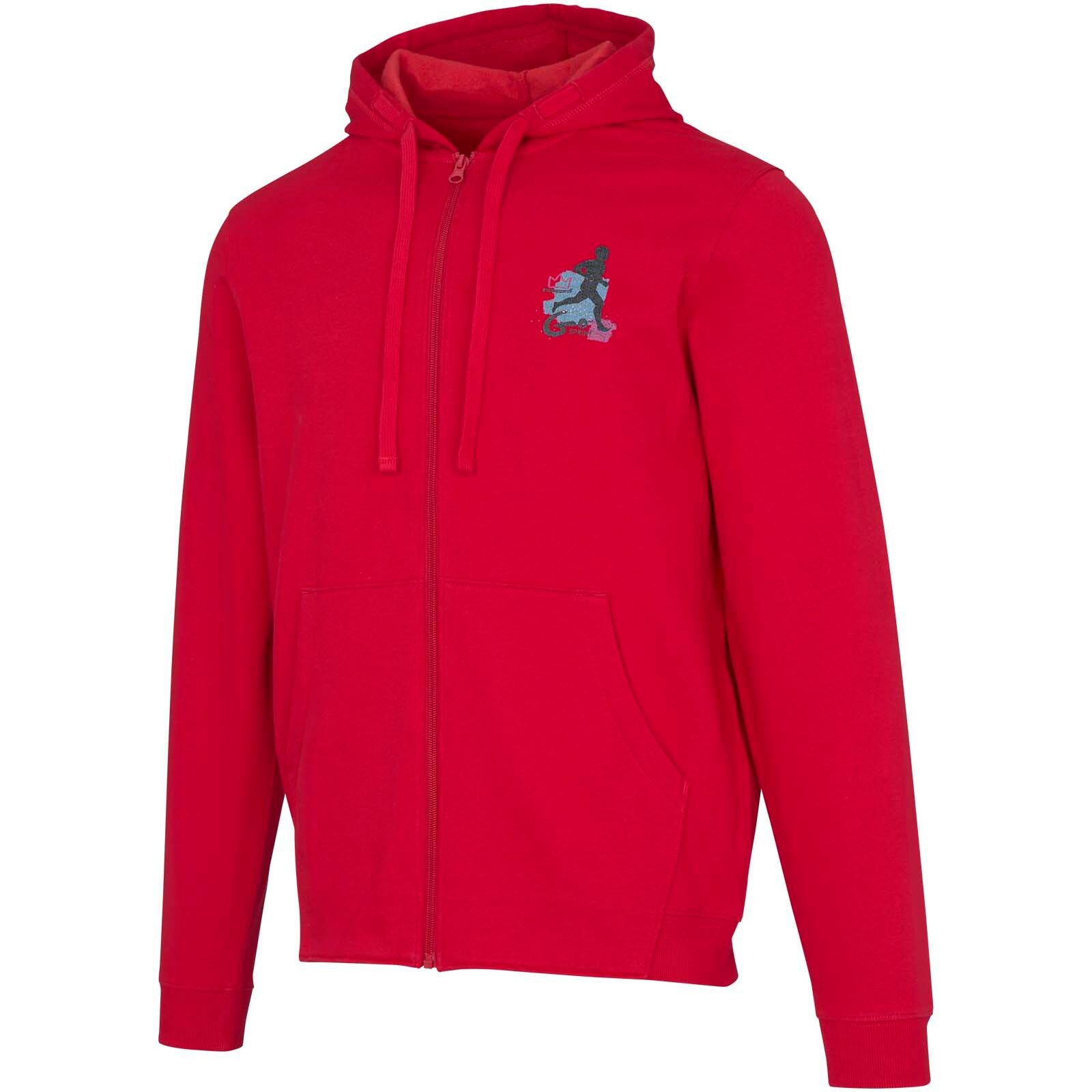 Jasper 280 g/m² Kapuzenpullover aus recycelter Bio Baumwolle (OCS) unisex - rot-516