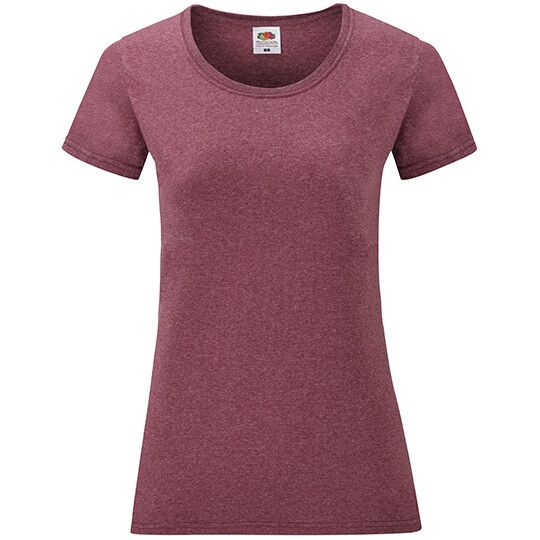 Ladies´ Valueweight T - heather burgundy-994
