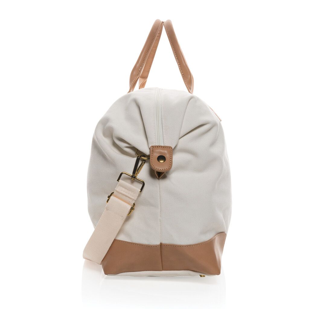 Impact AWARE™ 16 oz. rCanvas große Wochenendtasche - off white-853