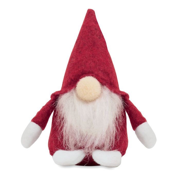 Dekorativer Filz-Wichtel FROSTY - rot-703