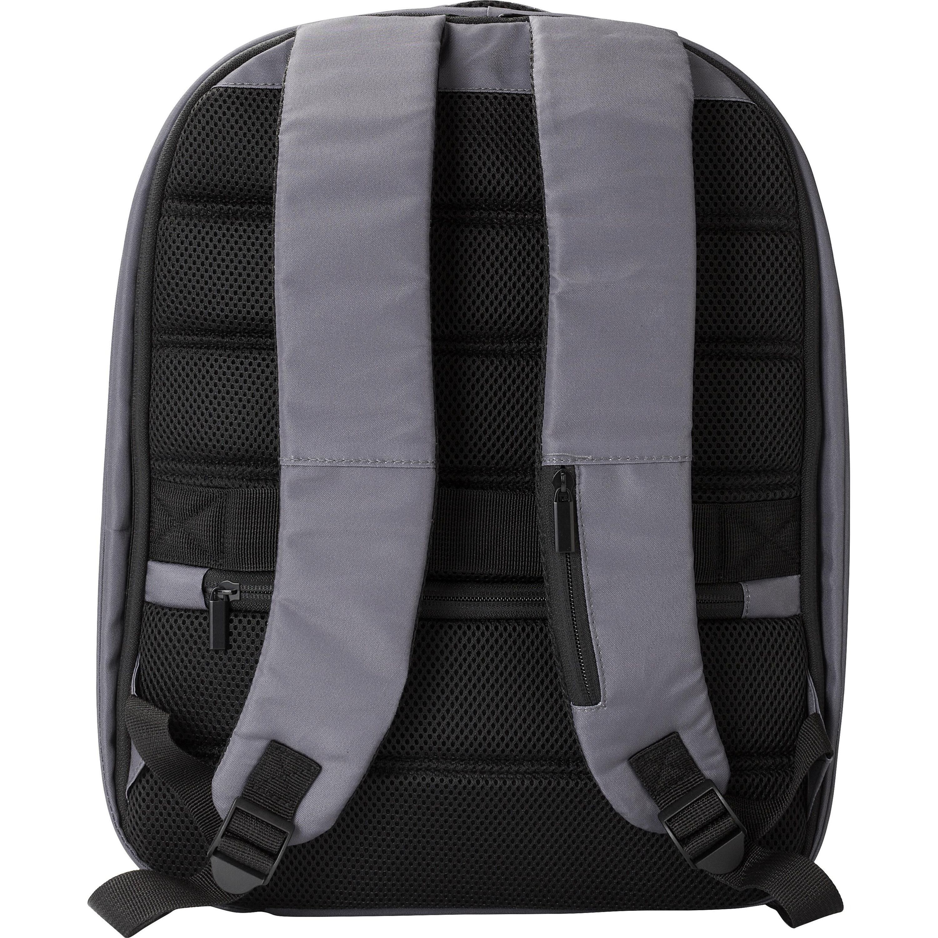 rPET-Polyester (300D) Anti-Diebstahl-Laptop-Rucksack Calliope - blau-752