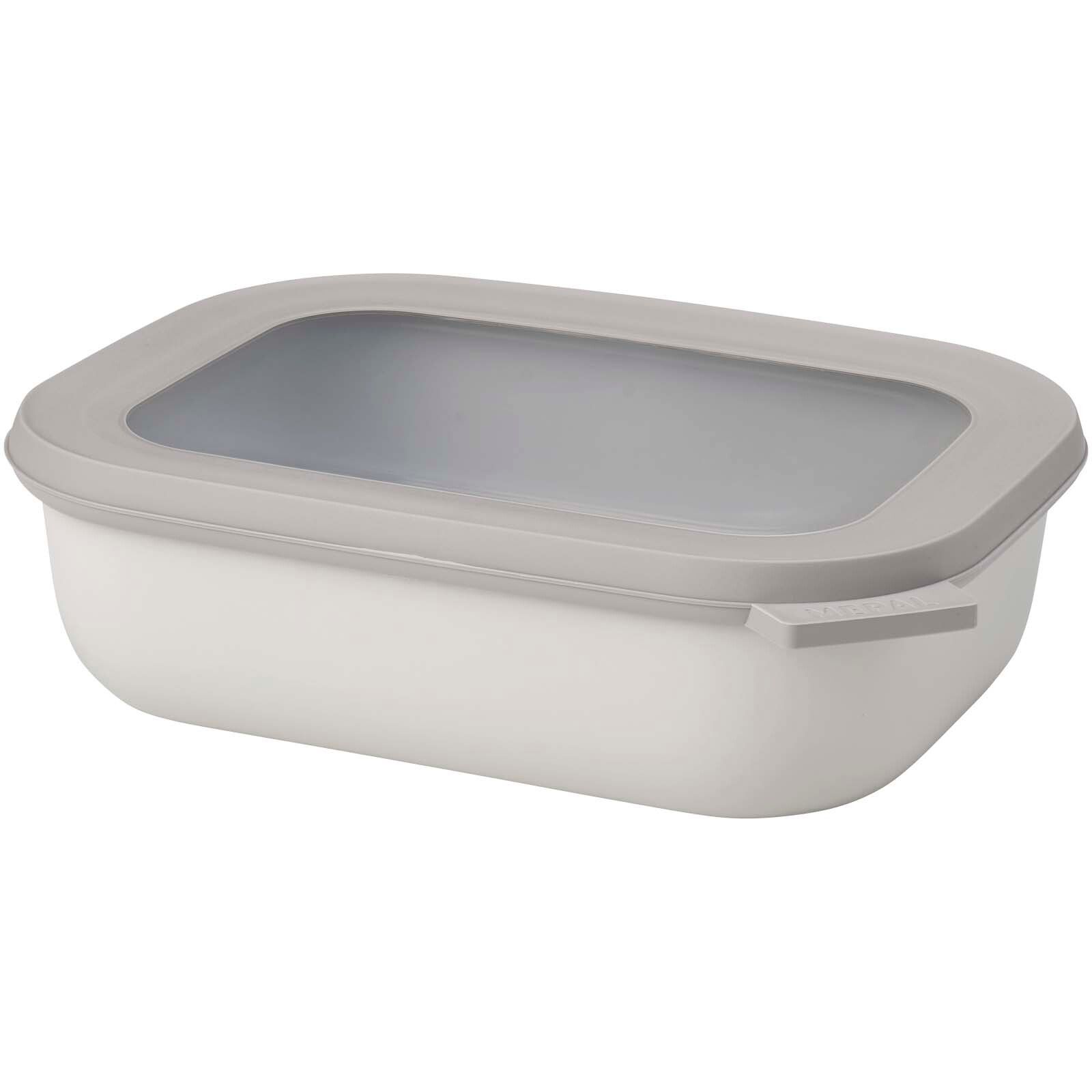 Mepal Cirqula 1000 ml rechteckige Multischüssel  - weiss-557