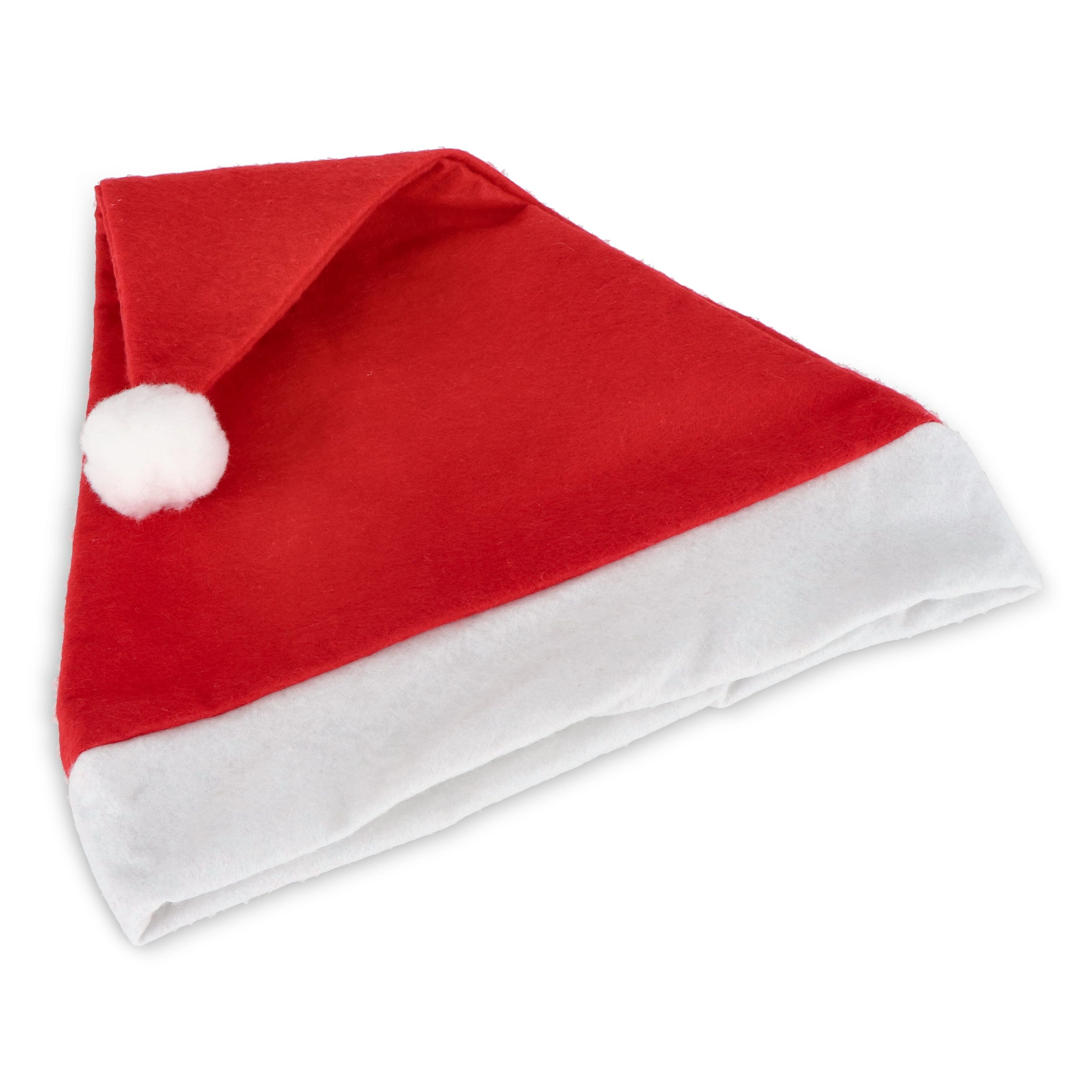 Weihnachtsmütze aus Filz - rot-979