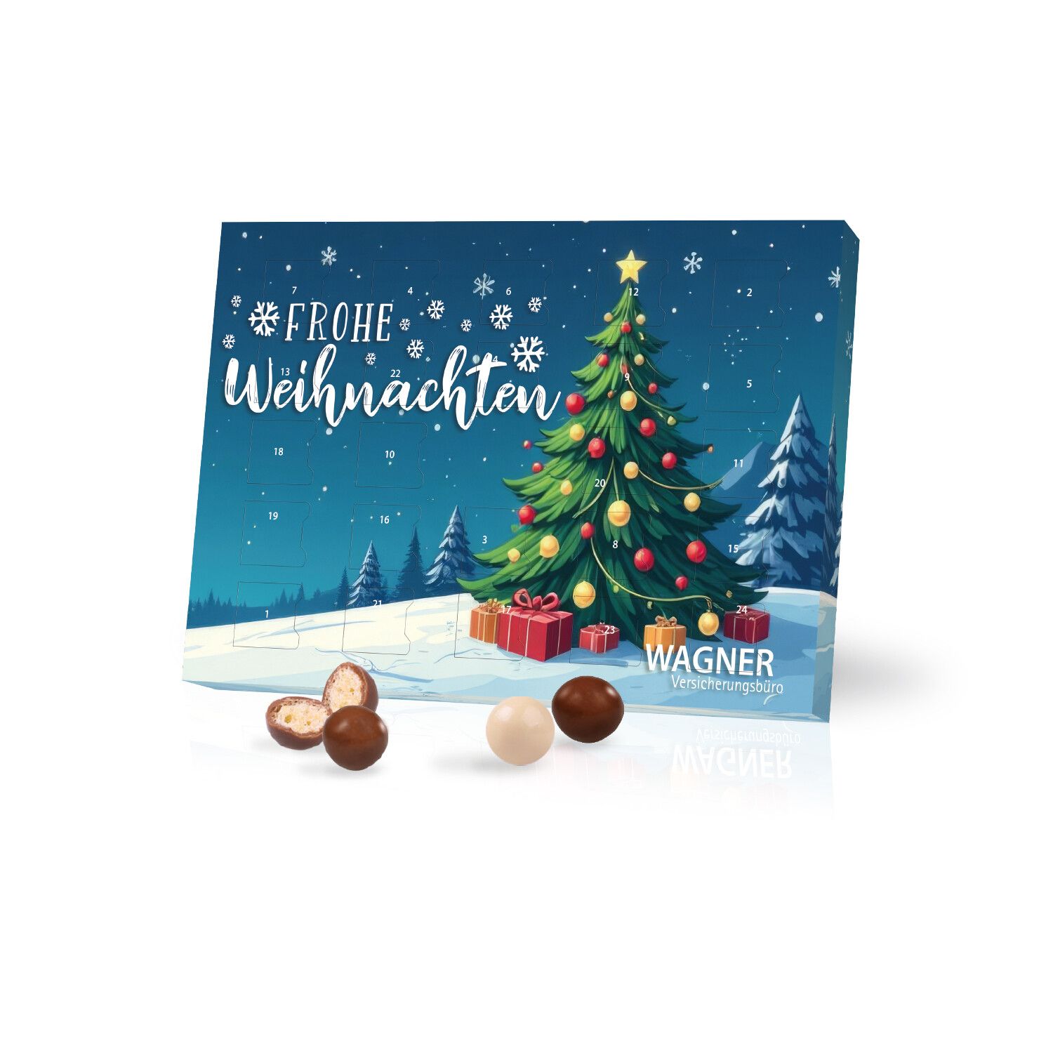 Tisch-Adventskalender mit Brandt Knusperkugeln-739