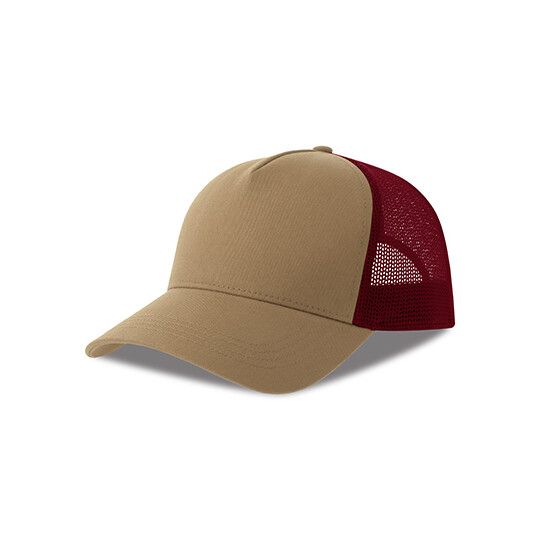 Rapper Cotton-S Cap - khaki - burgundy-437