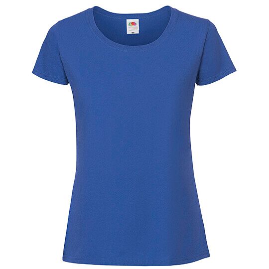 Ladies Iconic 195 Ringspun T - royal blue-206