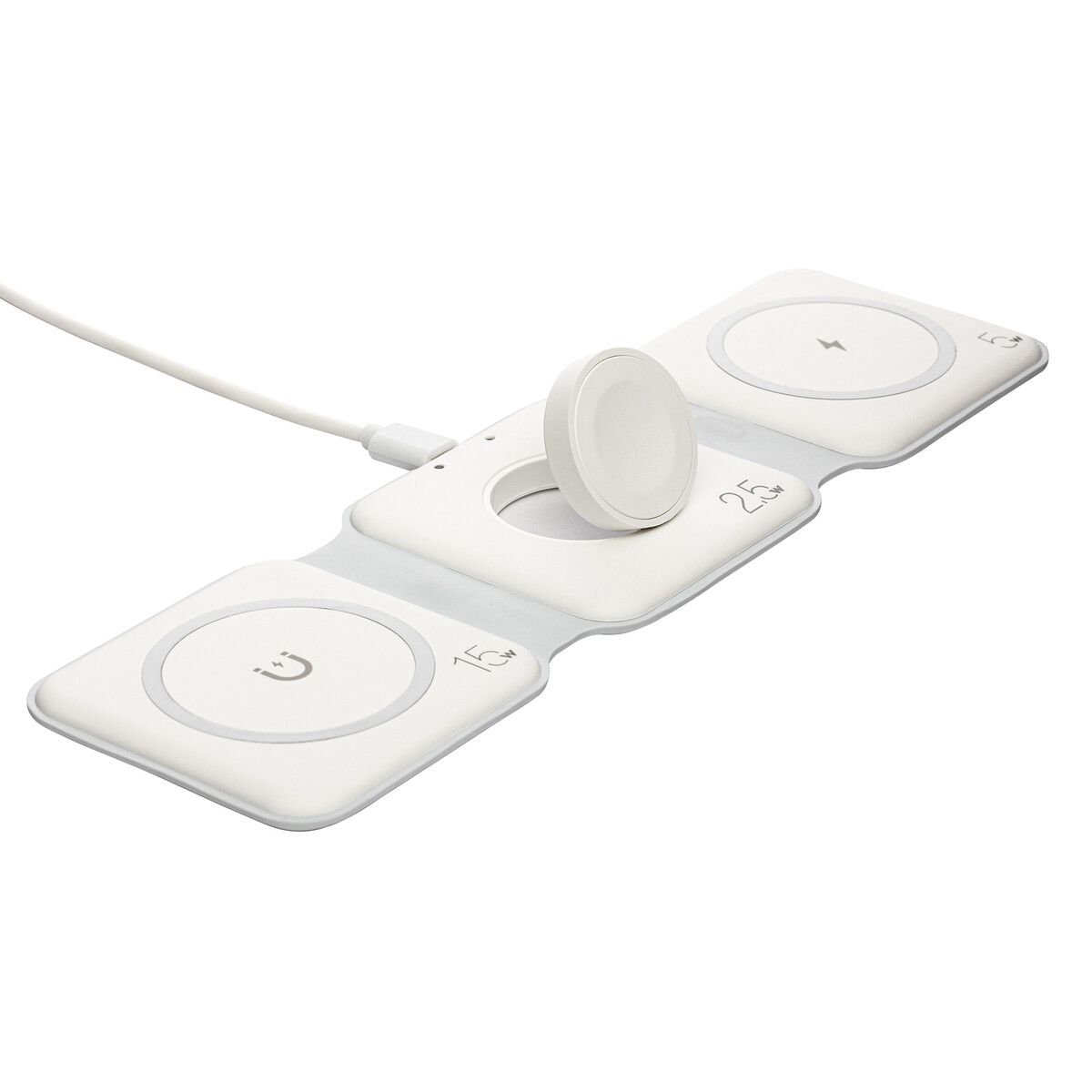 3-in-1 Fast Wireless Charger PORTANOVA - weiß-282
