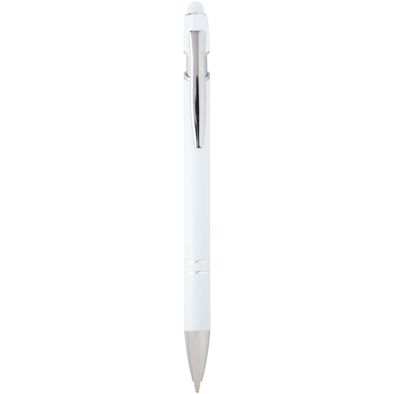 Kish Kugelschreiber mit silbernem Finish (blaue Mine) - weiss-825