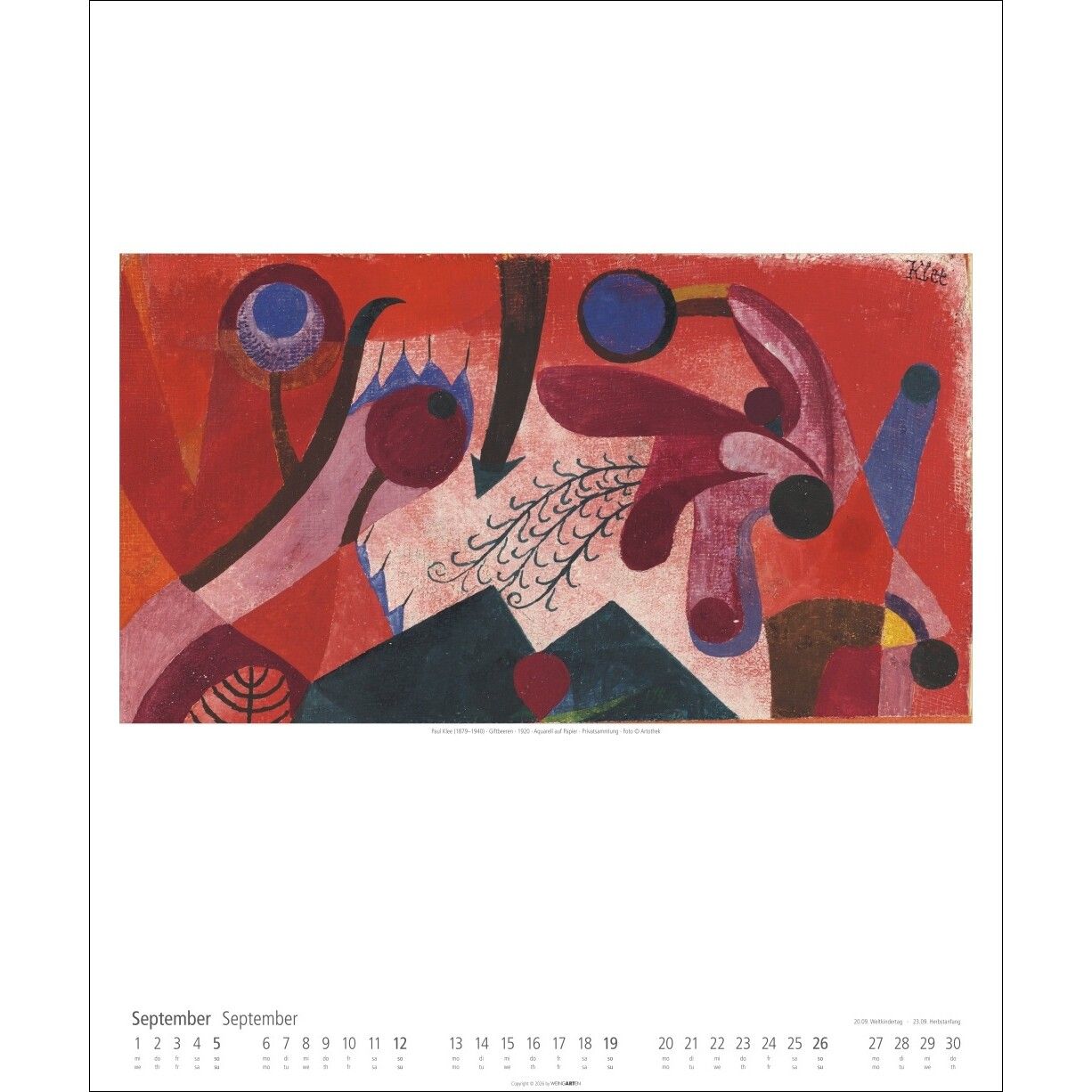 Paul Klee - Kunst & Kultur Kalender-102