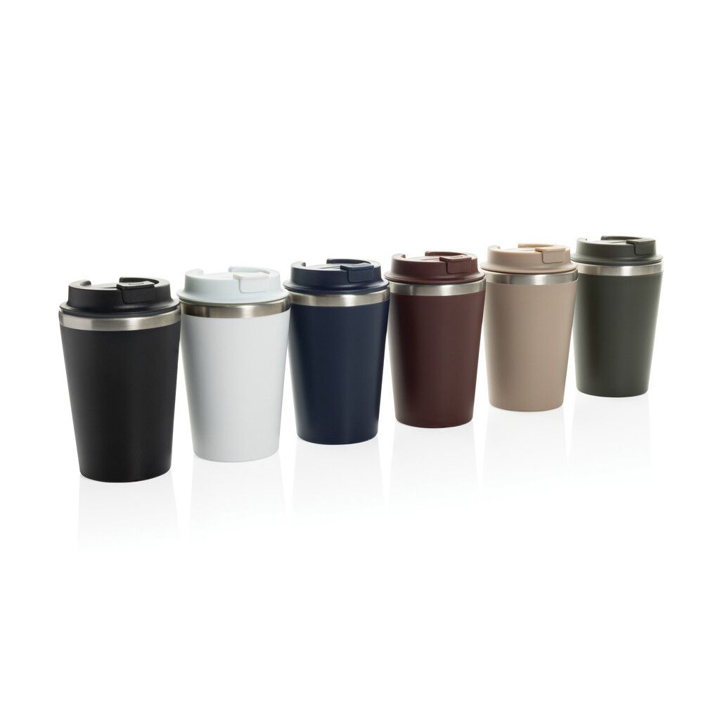 Java 350ml doppelwandiger Becher aus RCS recyceltem PP - weiß-86