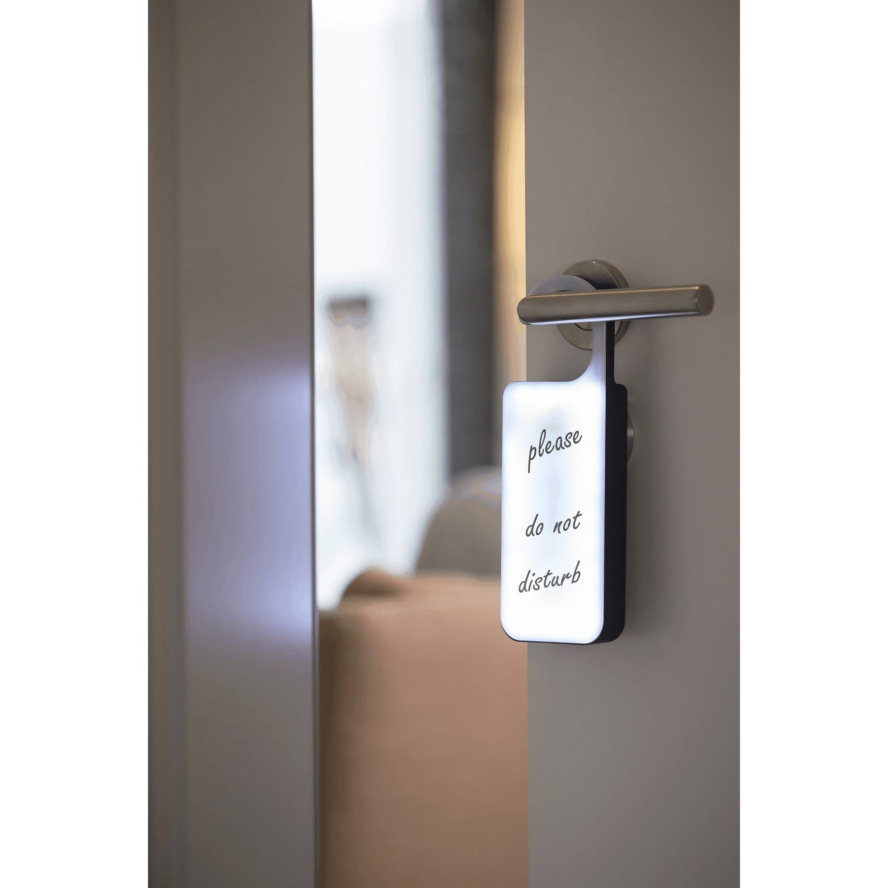 LED-Türhänger DO NOT DISTURB - schwarz - weiß-687