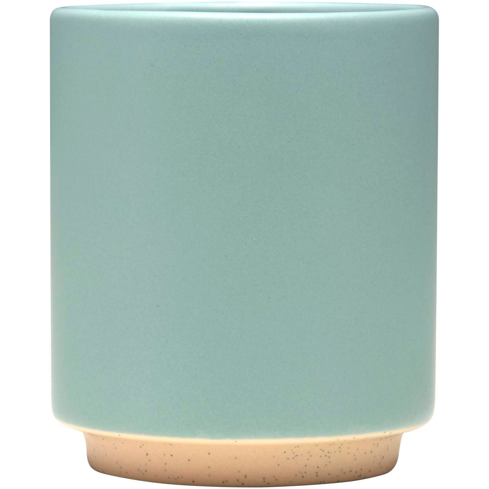 Camilla stapelbarer Keramikbecher, 180 ml, mit matter Oberfläche - riffblau-526