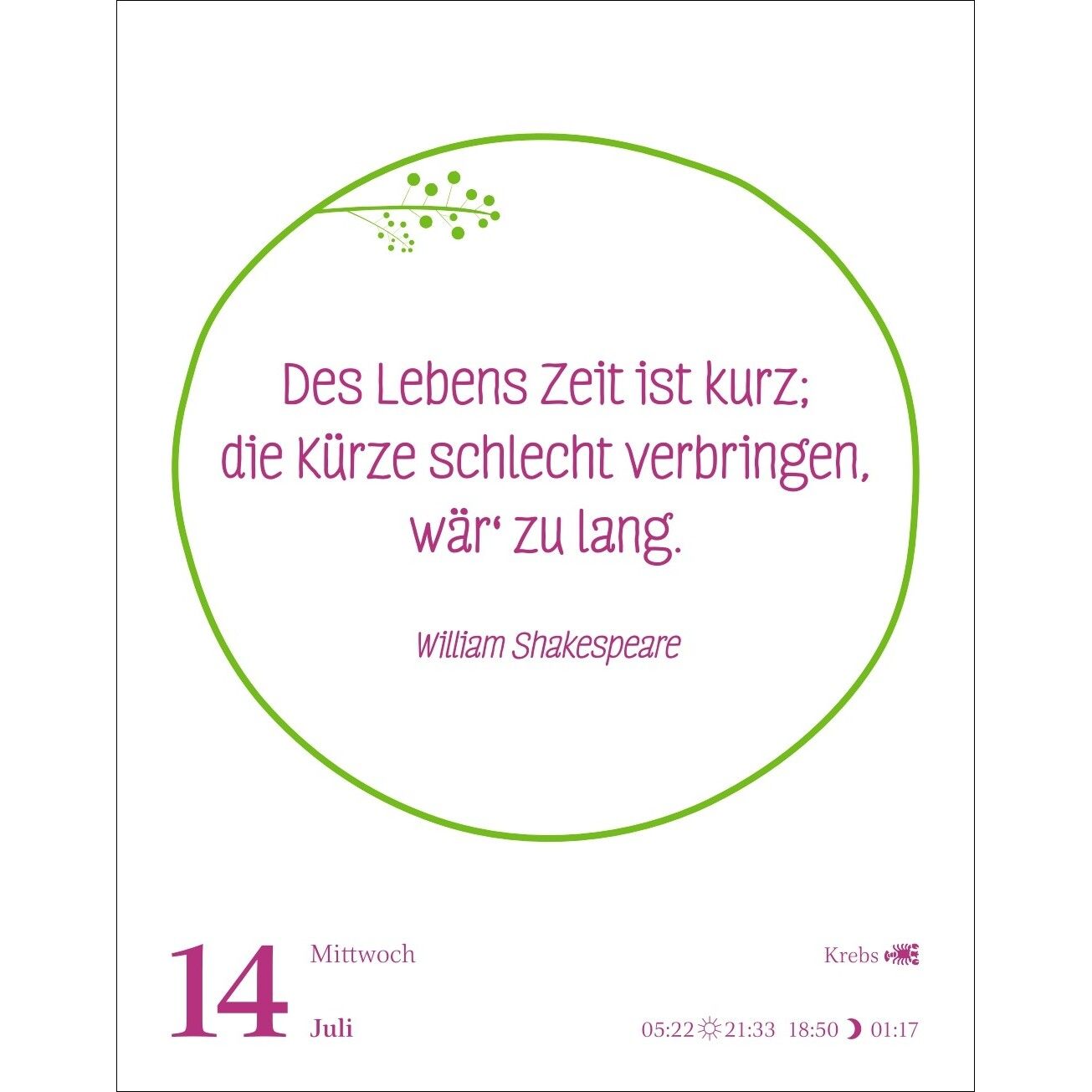 Heute ist dein Tag! Tagesabreißkalender-276