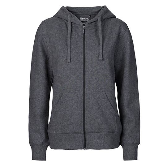 Ladies´ Zip Hoodie - dark heather-1000