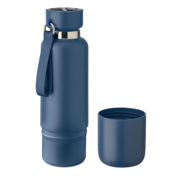 Doppelwandige Flasche 500ml NOEKA - marineblau-563