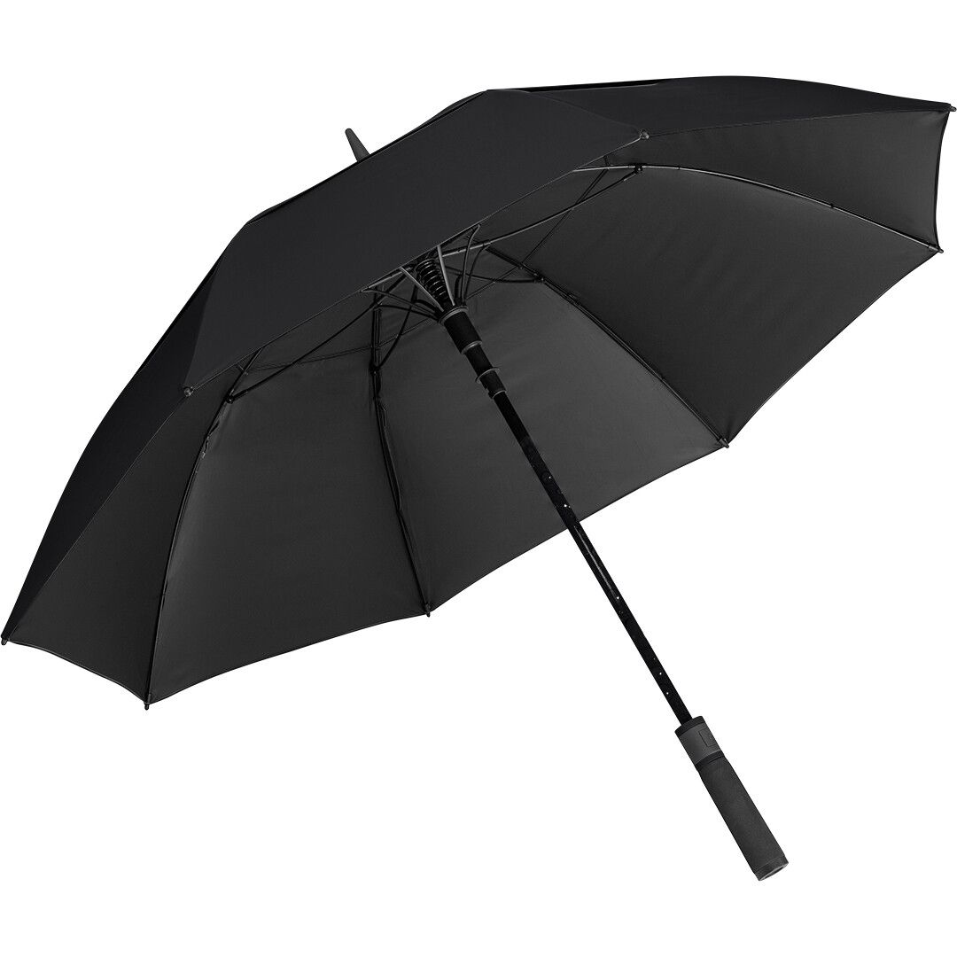 AC-Golf-/Gästeschirm FARE® Doubleface XL Vent mit waterSAVE® Bezug Ø130 cm - schwarz - schwarz-543