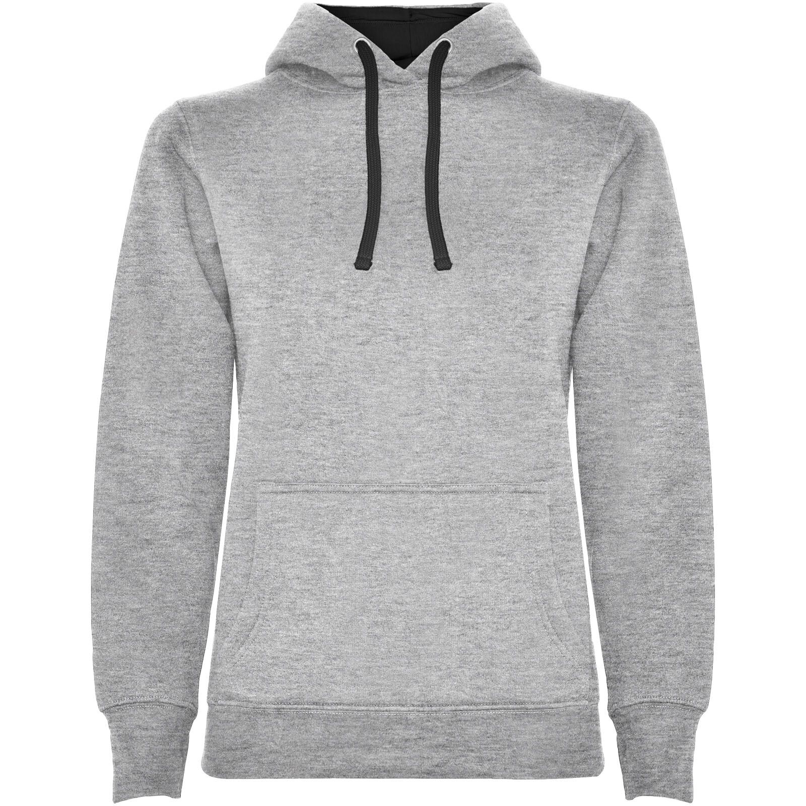 Urban Kapuzenpullover für Damen - marl grau -  schwarz - 2XL-420