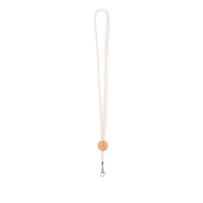 Lanyard mit Metallkarabiner KARA - beige-203
