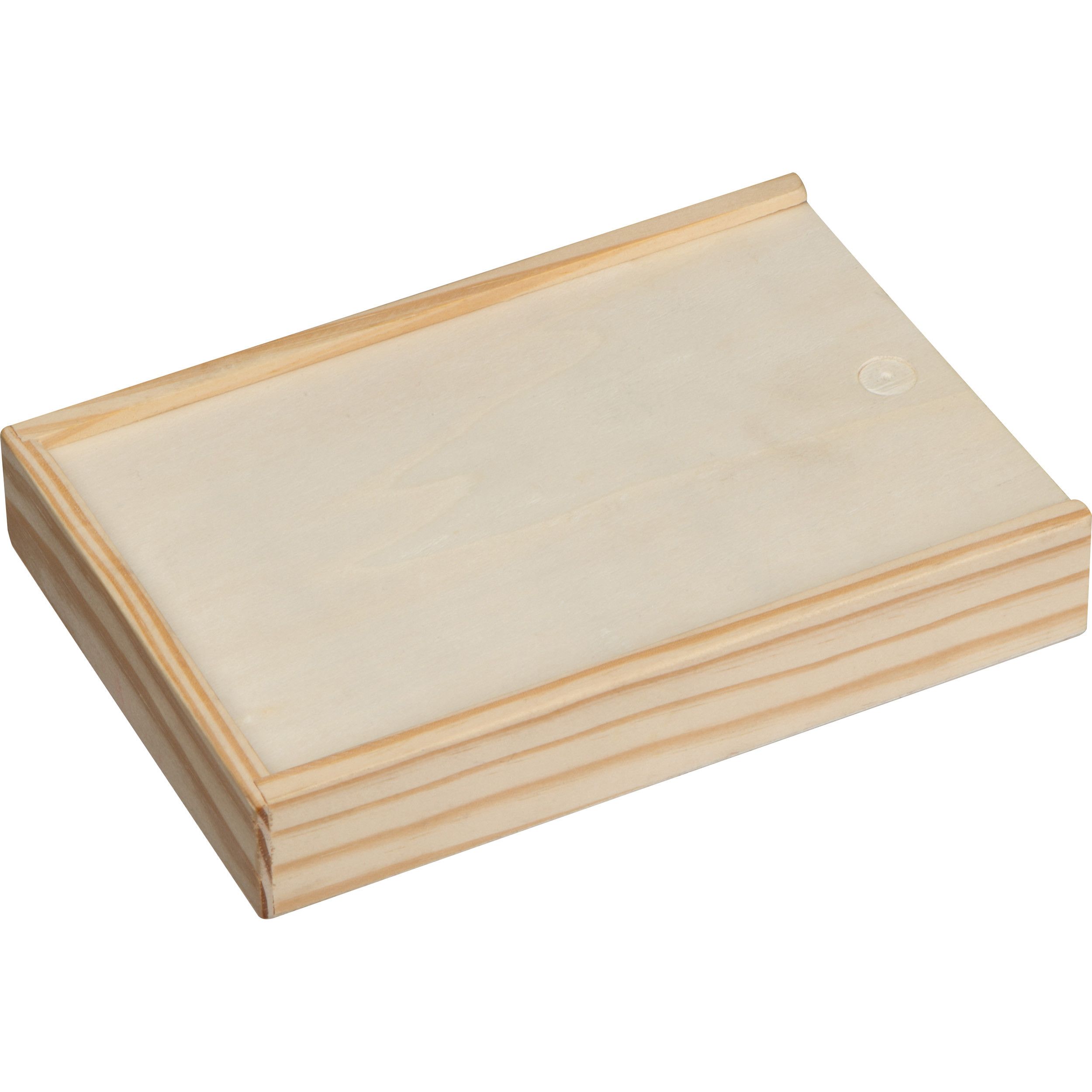 Spielkarten in Holzbox mit Würfel - beige-494