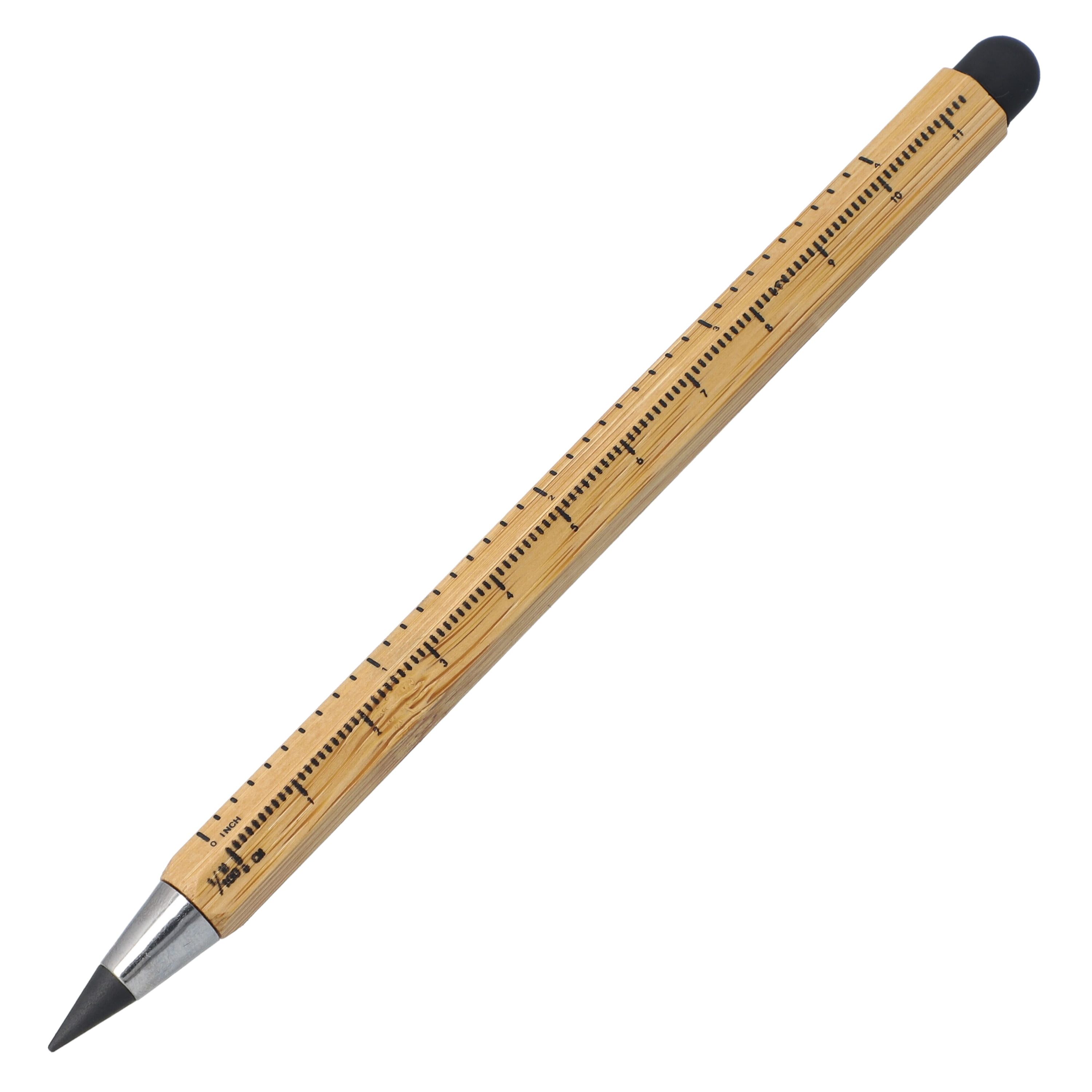 Langlebiger Bleistift und Lineal aus Bambus - natur-262