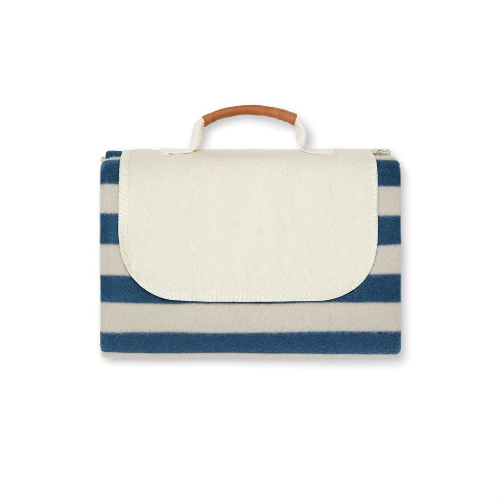 VINGA Alba GRS rPET kleine Picknickdecke - navy blau-303