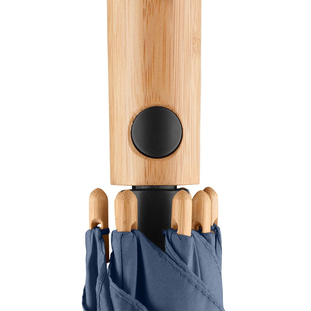 AC-Midsize-Bambus-Stockschirm ÖkoBrella mit waterSAVE® Bezug Ø112 cm - marine-745