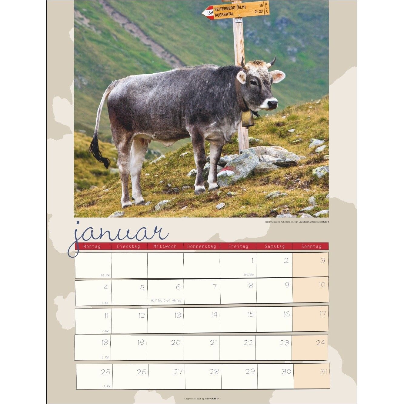 Kuh Kalender-750
