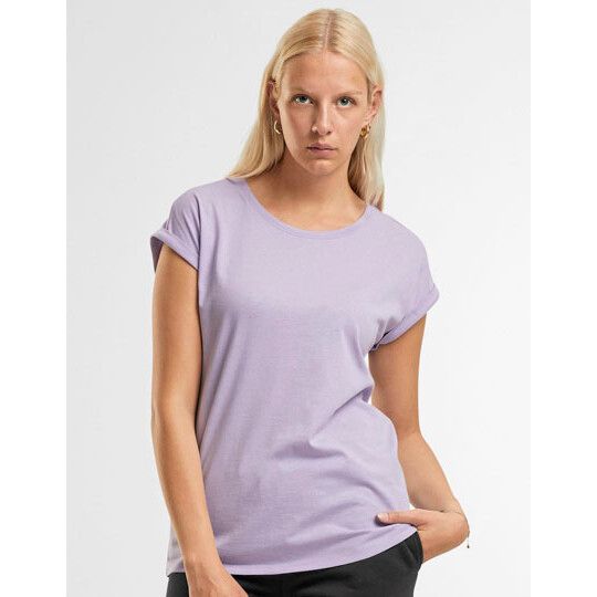 Ladies Extended Shoulder Tee - lilac-108