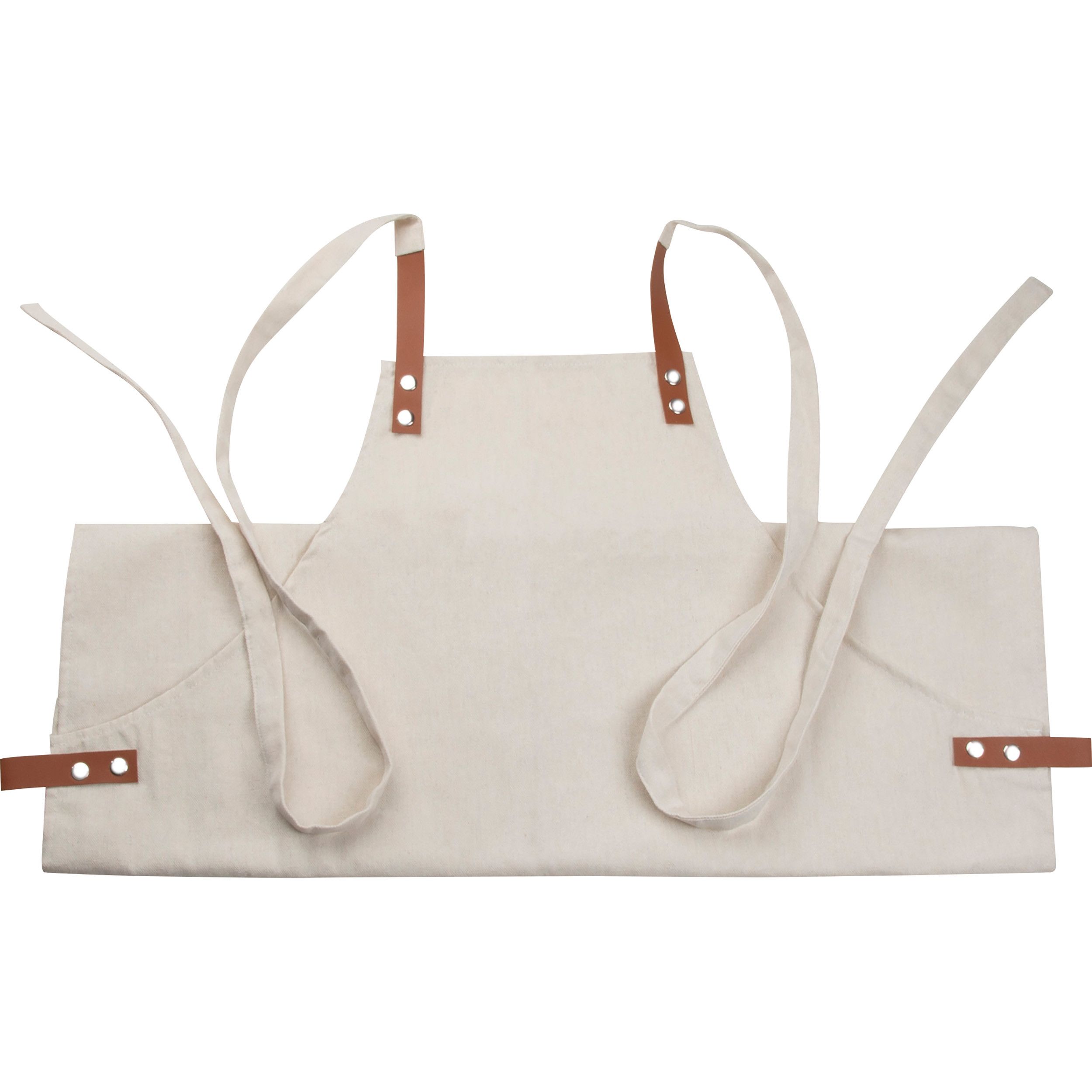 Hochwertige Schürze - beige-492