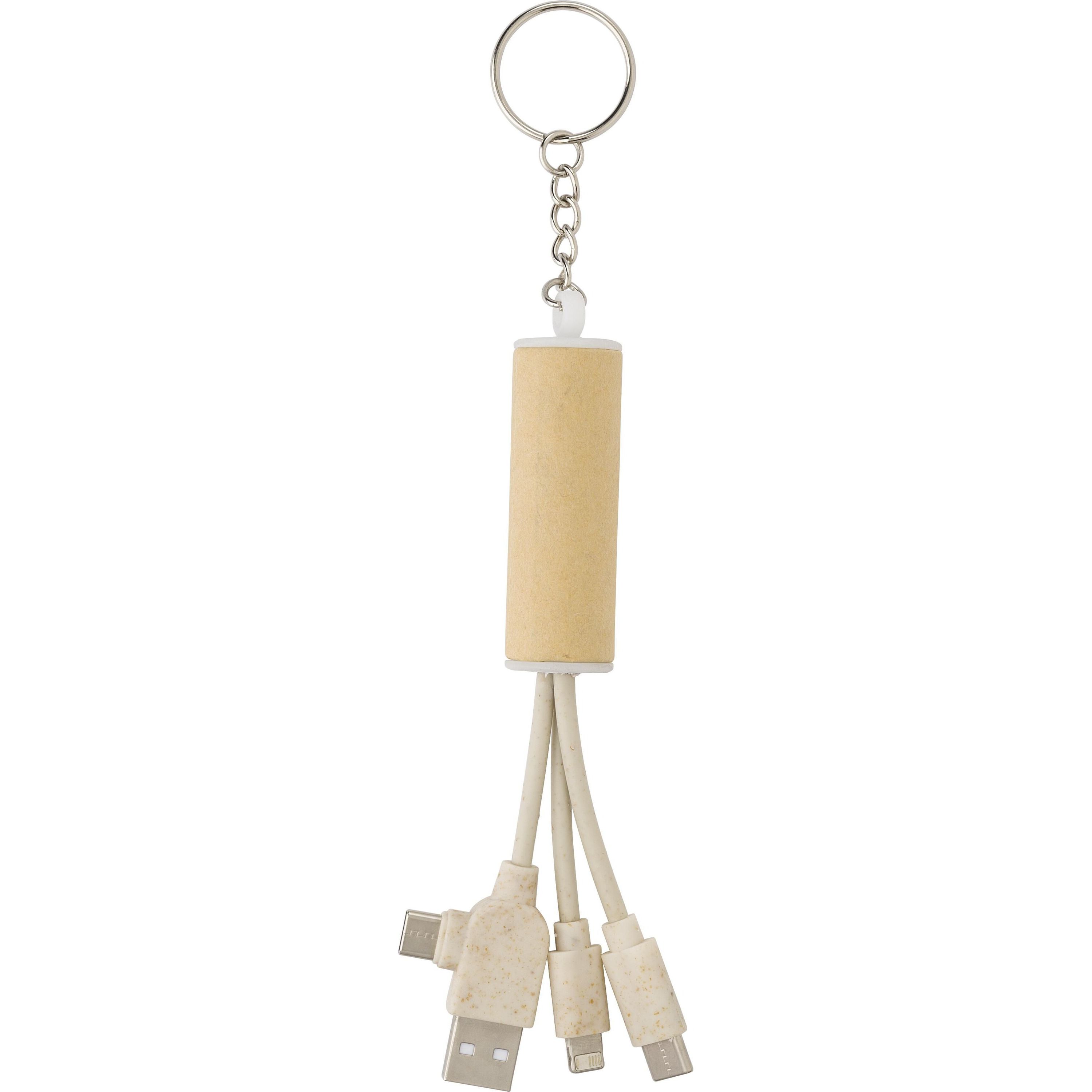 USB-Ladegerät Schlüsselanhänger Tyson - braun-414