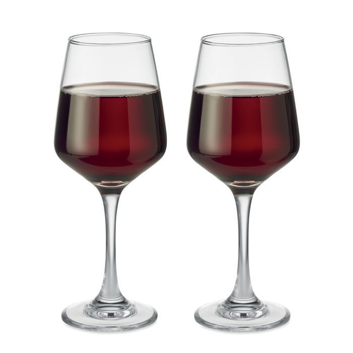 Set mit 2 Weingläsern CHEERS - transparent-745