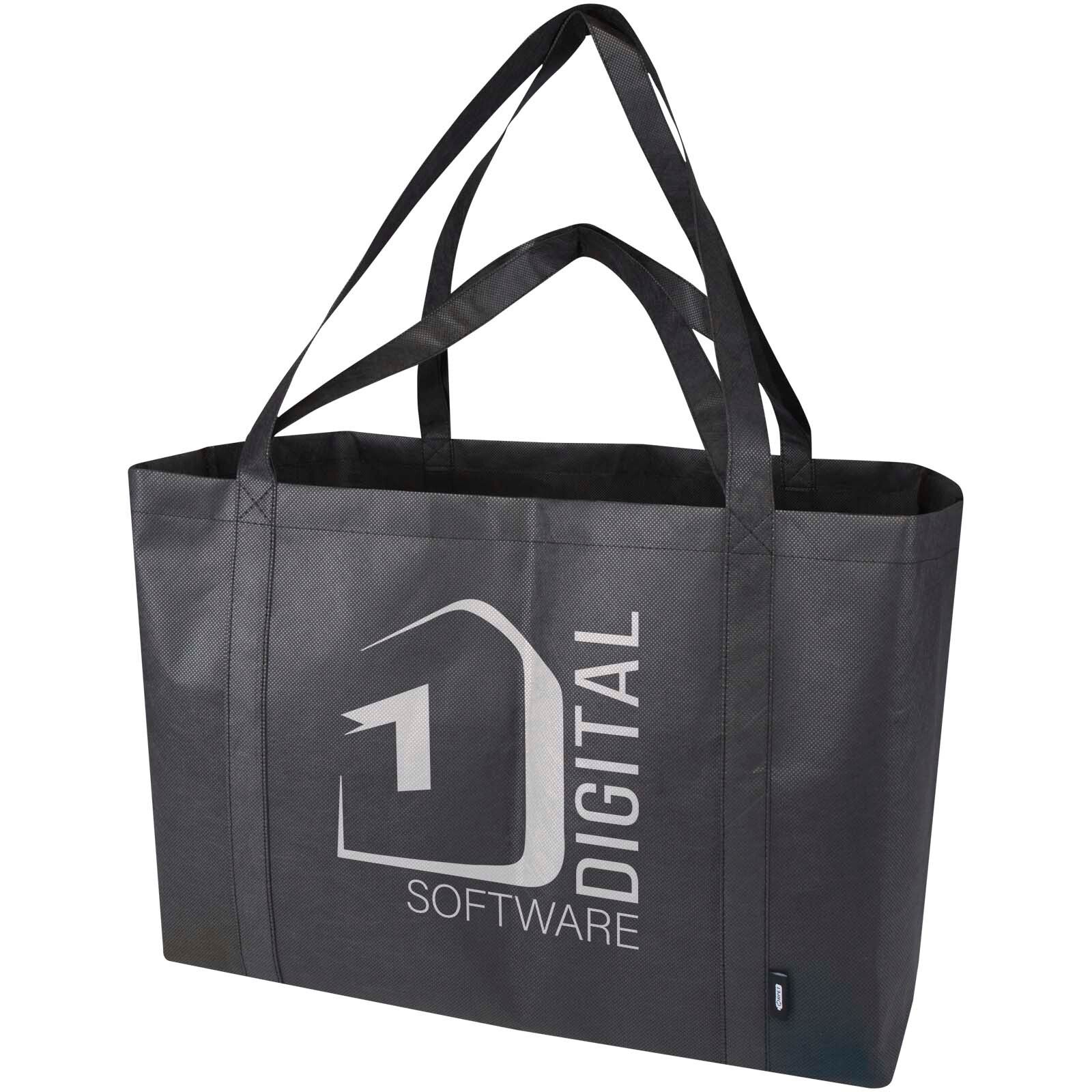 Jumbo Extra große Tragetasche aus recyceltem GRS Non Woven 65 L - schwarz-731