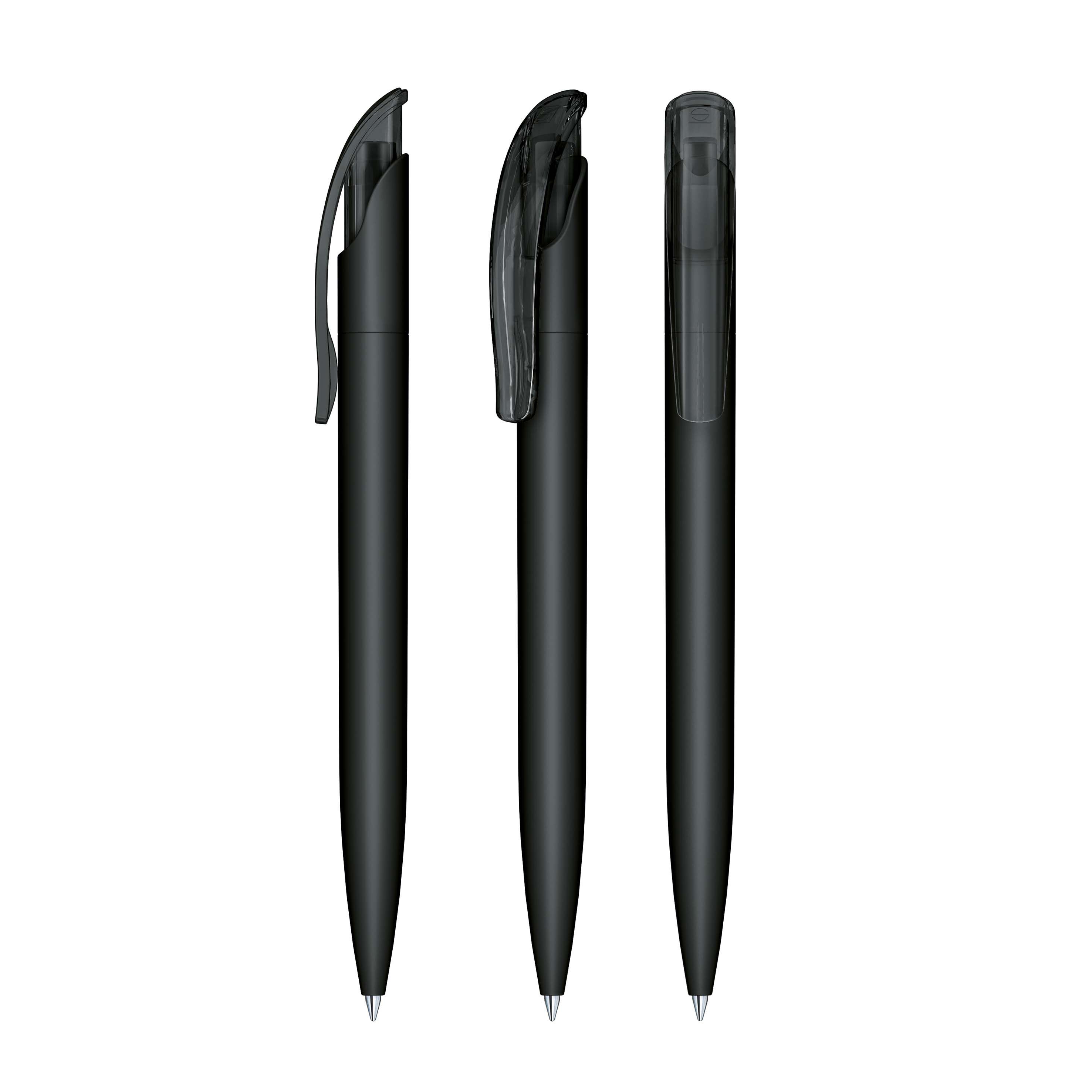 Challenger Soft Touch Druckkugelschreiber - schwarz-393