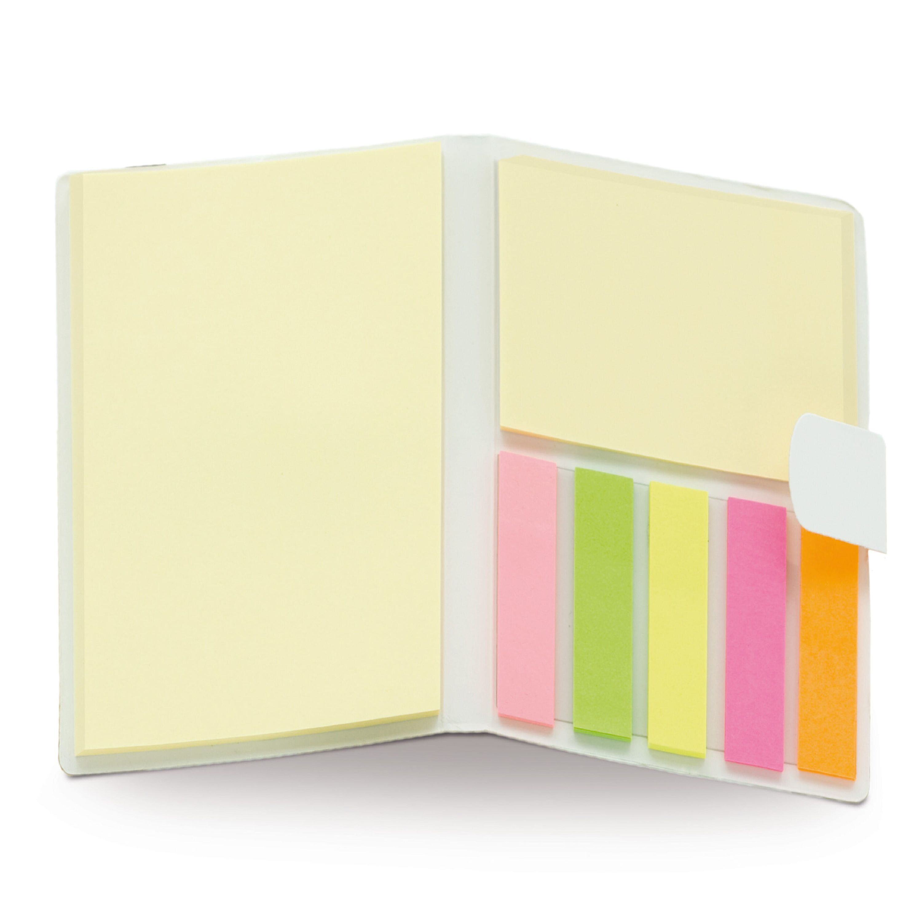 Notizbuch mit Haftnotizen - weiss-320