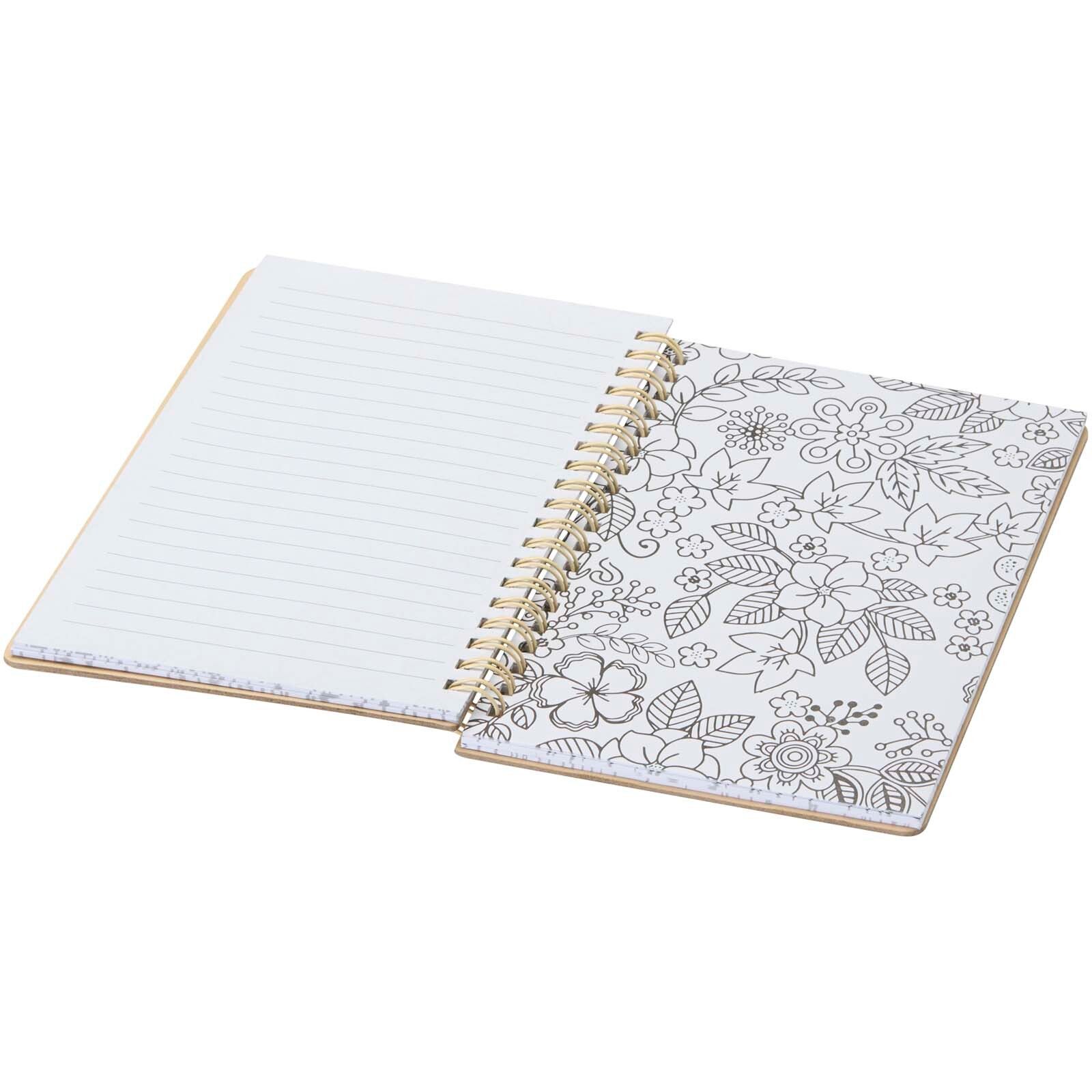 Squiggle B6 Hardcover Notizbuch mit Marker-Set - natur-661