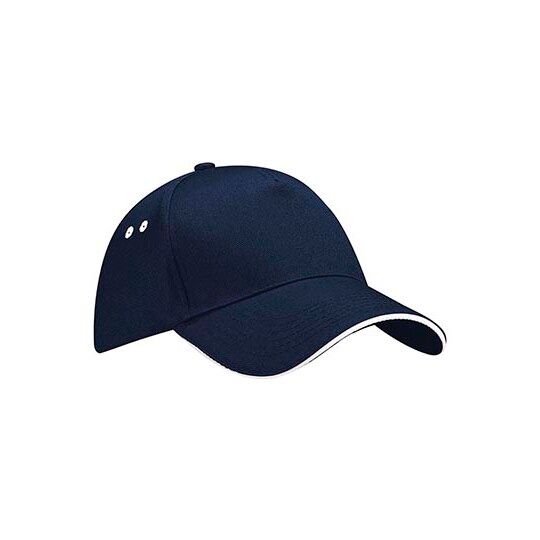 Ultimate 5 Panel Cap - Sandwich Peak - french navy - white-73