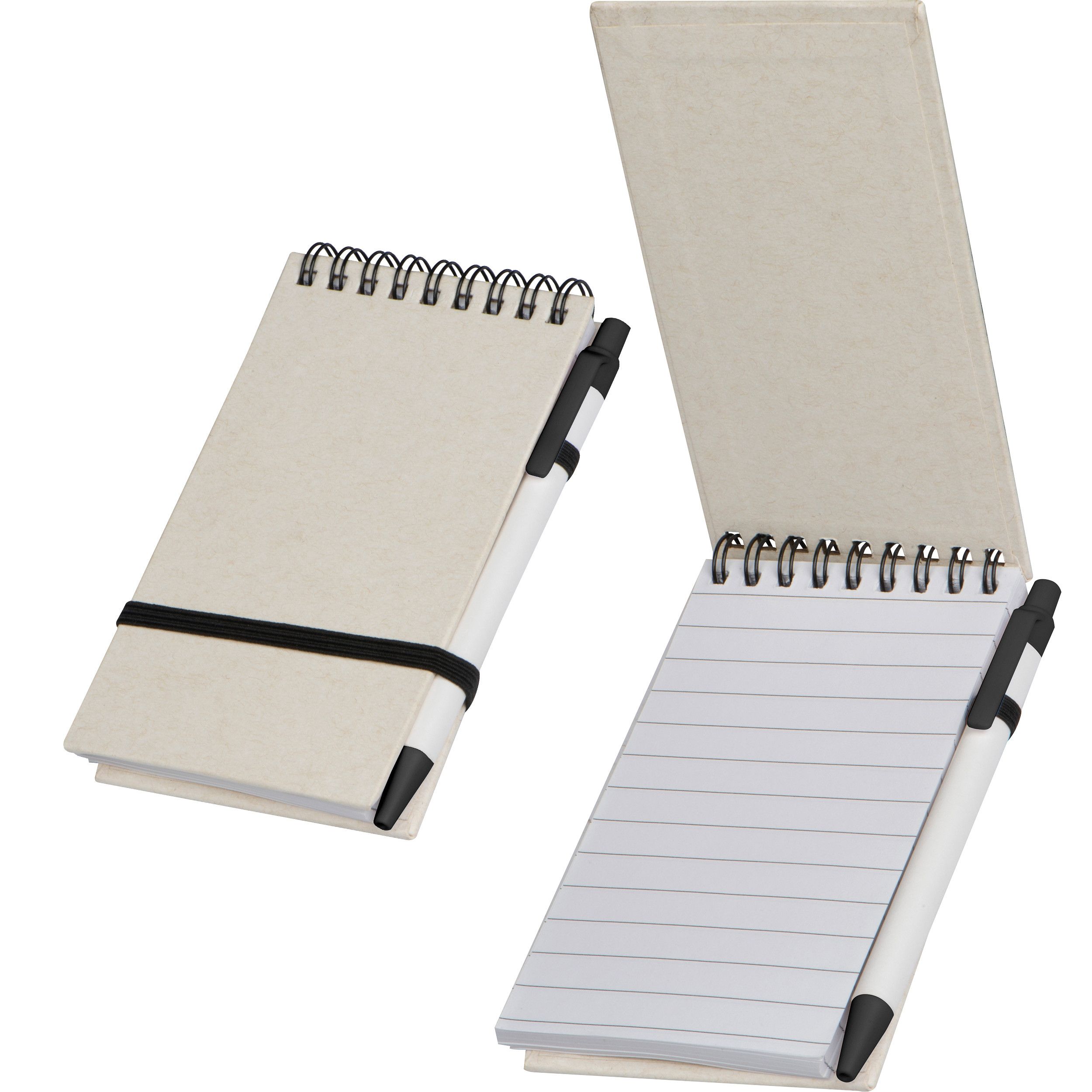 Recycelter Spiralblock aus Milchkarton Austin - beige-259