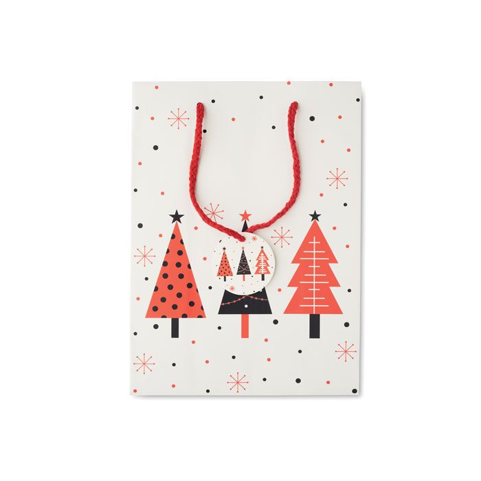 Geschenkpapiertüte, medium BOSSA MEDIUM - weiß-916