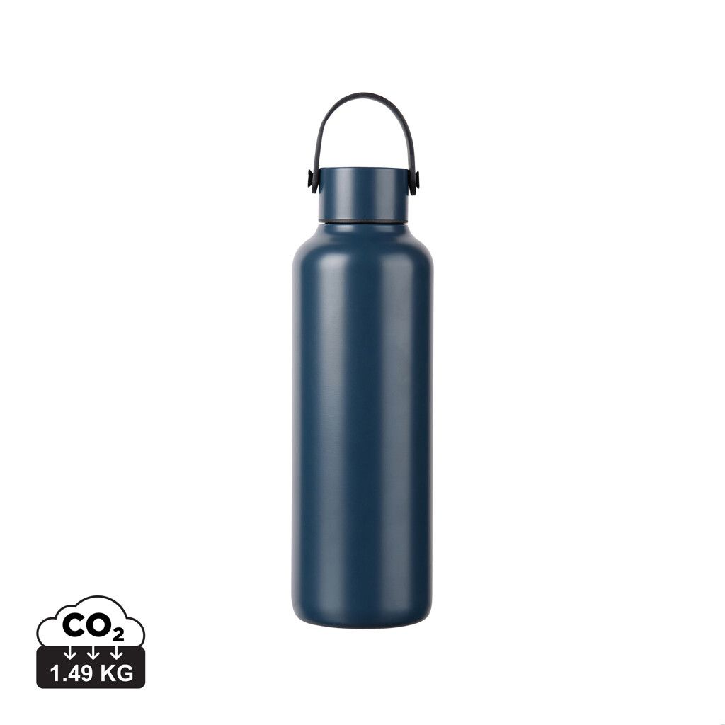 VINGA Baltimore RCS recyc. Edelstahlflasche 600ml - navy blau-678