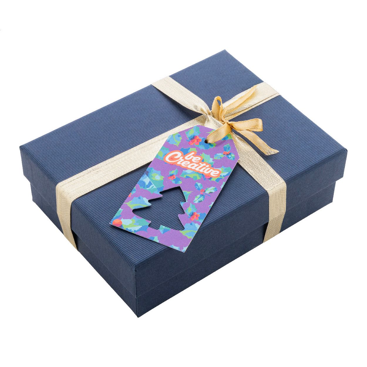 PrinTag Plus Individueller Geschenkanhänger, Weihnachtsbaum - weiß-264