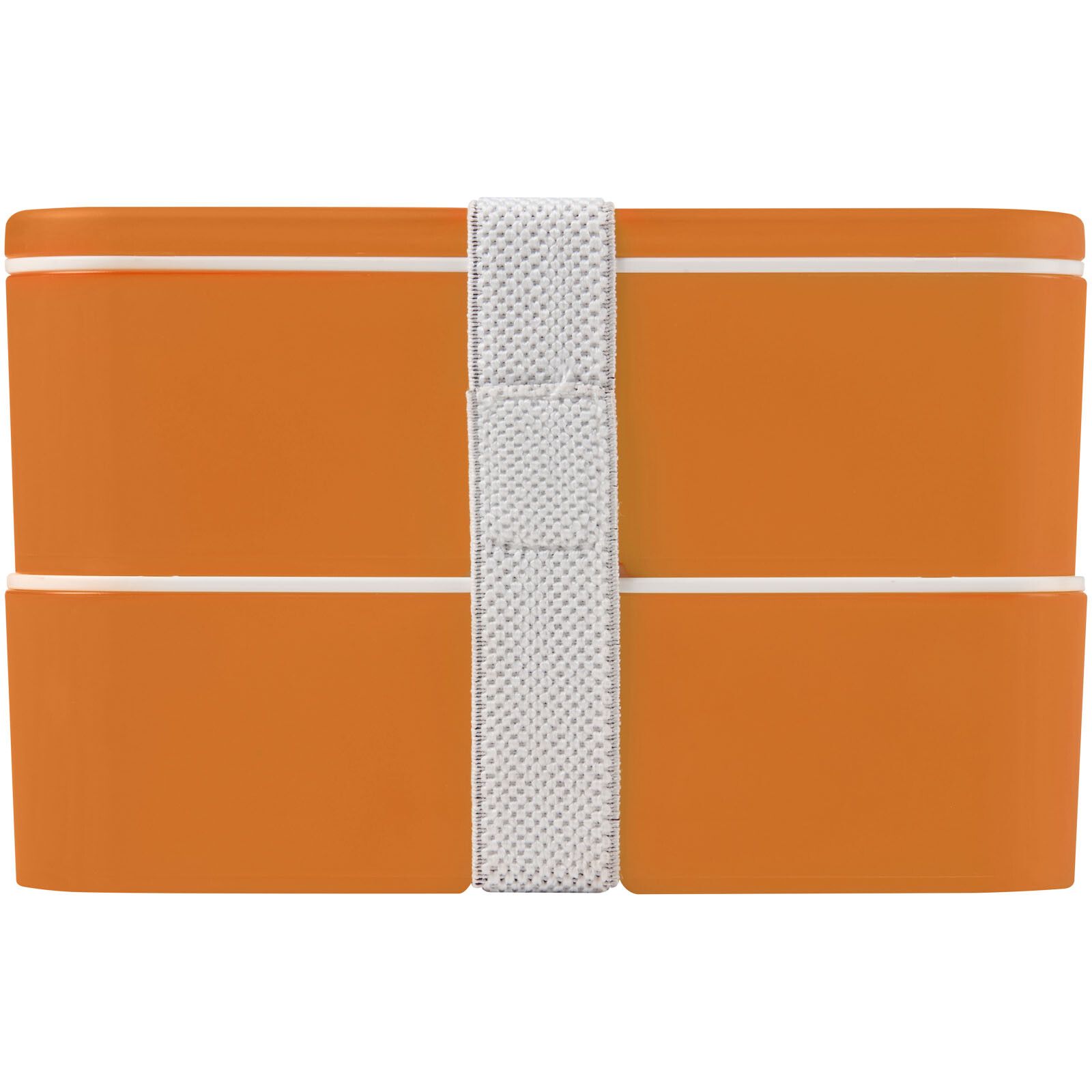 MIYO 700+700 ml Doppel-Lunchbox - orange -  orange -  weiss-328