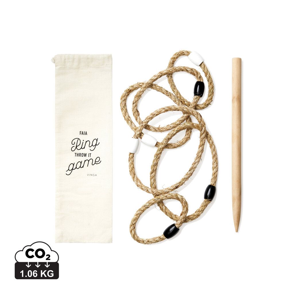 VINGA Faia Ring-Wurf-Spiel - braun-802