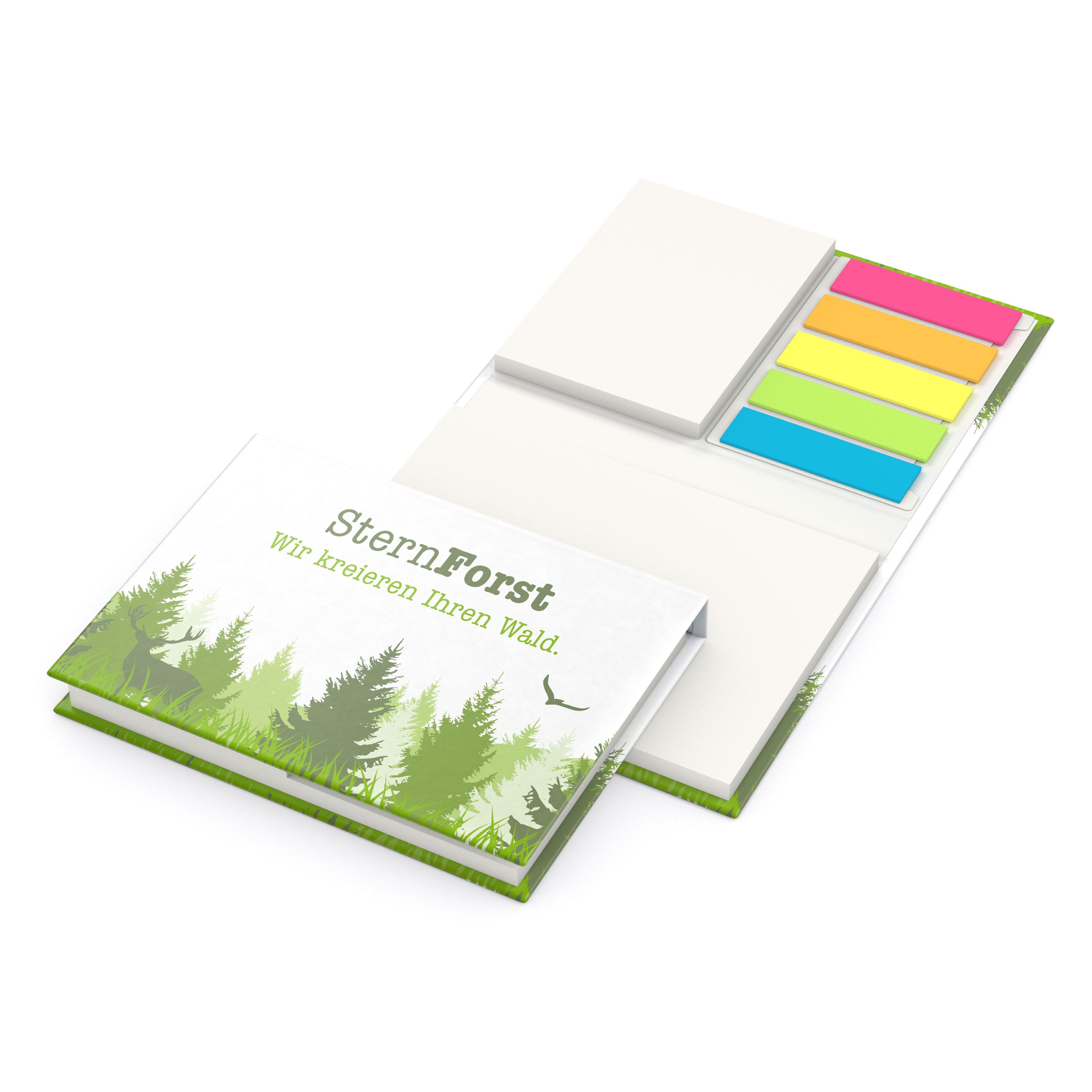 Haftnotiz-Set Brüssel RECYCLING, White, Hardcover Naturpapier-576