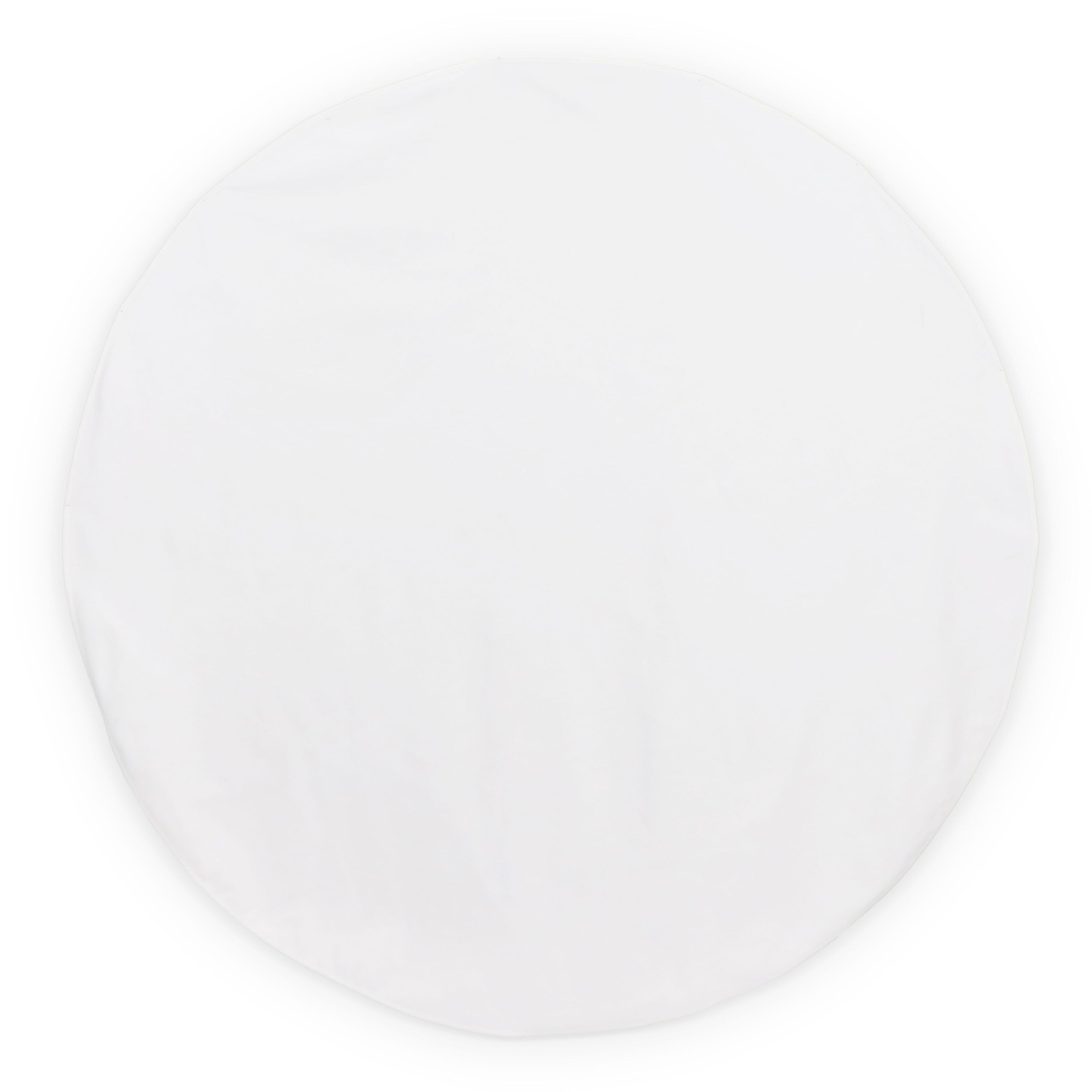 Doppelseitiges rundes Strandtuch Ø 150 cm, 350 g/m², Sublimationsdruck - weiss-496