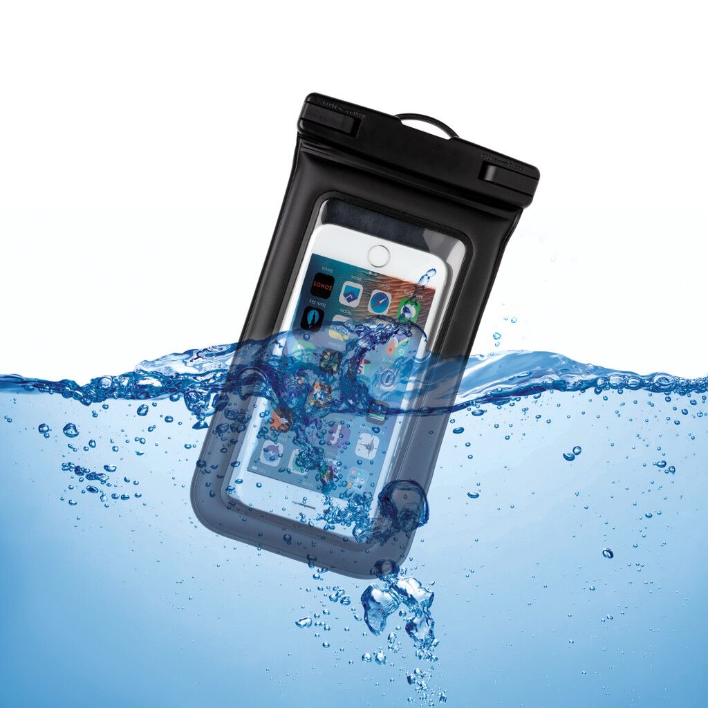 IPX8 wasserdichte, schwimmende Telefontasche - schwarz-323